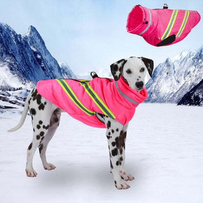 Glacier Canine Reflective Crown:Windproof Waterproof Vest Warm Harness Coat - Annie Paw WearWinter OutwearAnniePaw Wear