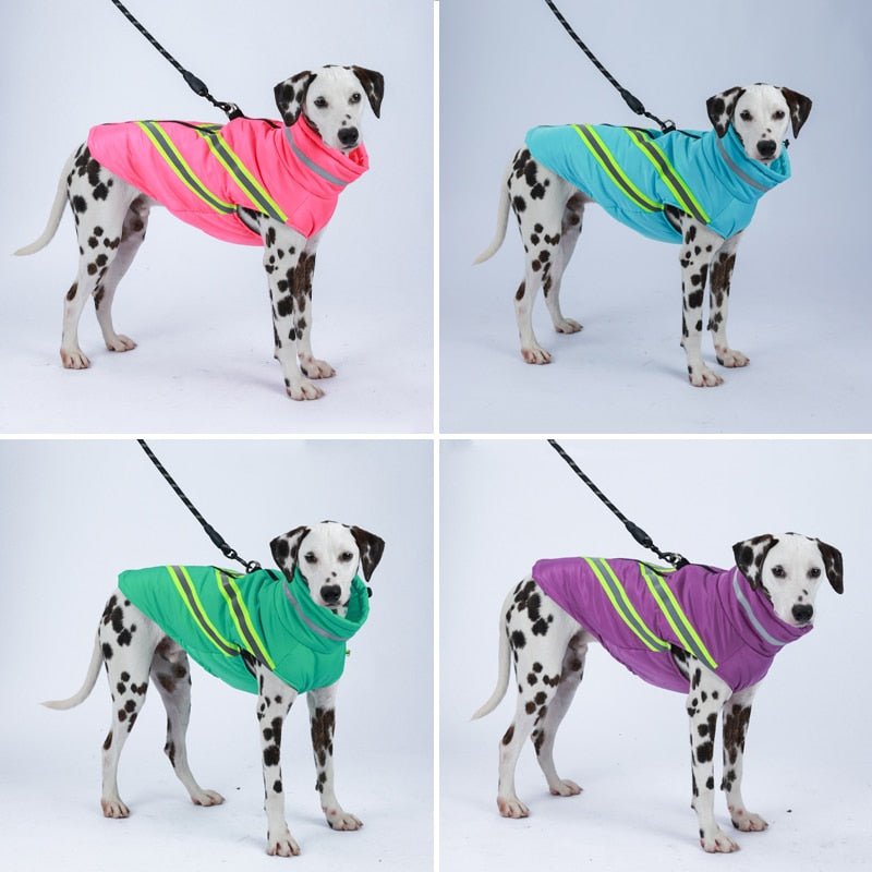 Glacier Canine Reflective Crown:Windproof Waterproof Vest Warm Harness Coat - Annie Paw WearWinter OutwearAnniePaw Wear