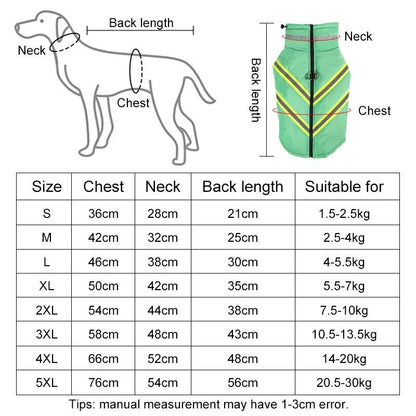 Glacier Canine Reflective Crown:Windproof Waterproof Vest Warm Harness Coat - Annie Paw WearWinter OutwearAnniePaw Wear