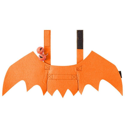 Halloween Cat Bat Wings Outfit: Funny Dog Cosplay Costume with Pumpkin Bells - Annie Paw WearcostumesAnniePaw Wear