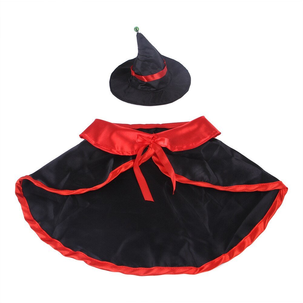 Halloween Pet Cape and Hat: Cosplay Cloak Costume for Christmas Suitable for Chihuahua and Small Dogs - Annie Paw WearcostumesAnniePaw Wear