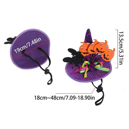 Halloween Pet Hat Costume for Dogs and Cats Soft Party Accessories Dress Up Small - Annie Paw WearcostumesAnniePaw Wear