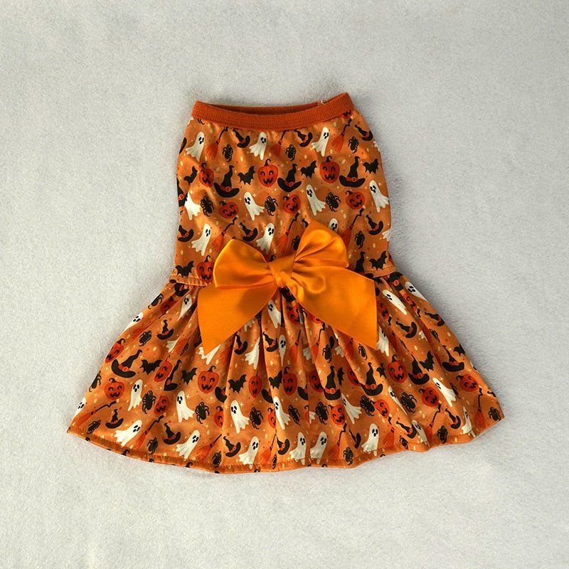 Halloween Pumpkin Dog Dress: Funny Costume Apparel for Chihuahua Yorkie and Small Dogs Pet Supplies - Annie Paw WearcostumesAnniePaw Wear