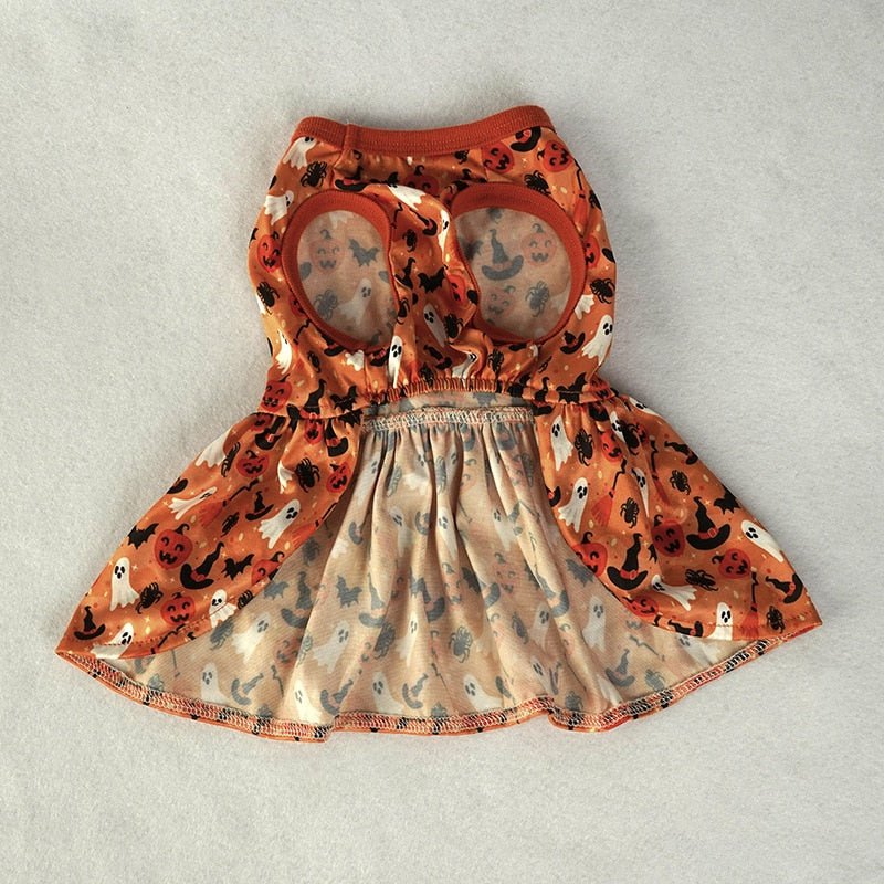 Halloween Pumpkin Dog Dress: Funny Costume Apparel for Chihuahua Yorkie and Small Dogs Pet Supplies - Annie Paw WearcostumesAnniePaw Wear