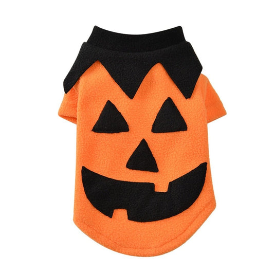 Halloween Pumpkin Outfit: Winter Coat for Small Dogs & Cat - Annie Paw WearcostumesAnniePaw Wear