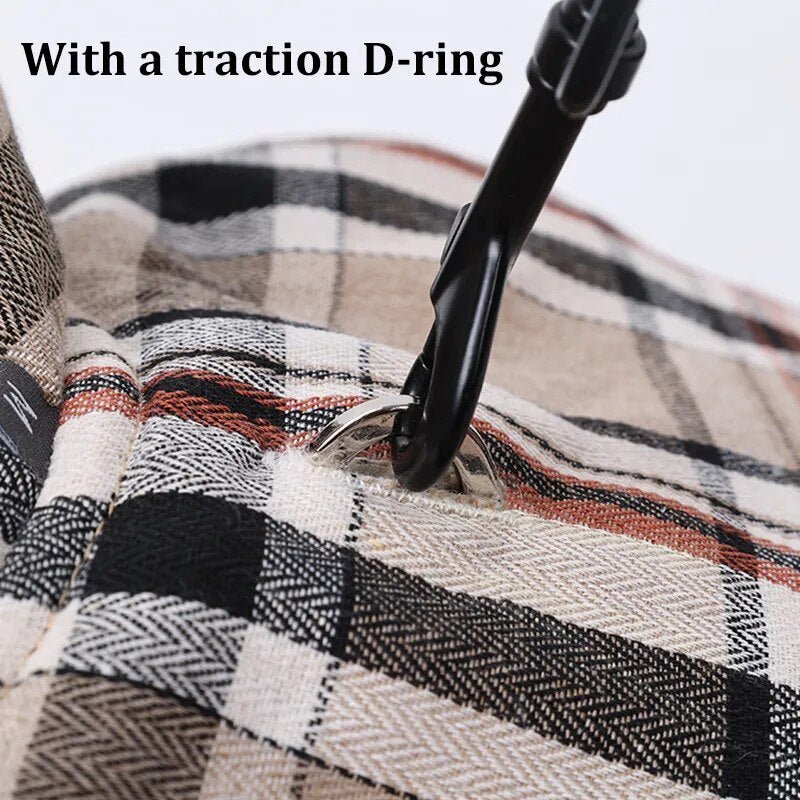 Highland Hound Dual Elegance: Plaid & Solid Turtleneck - Annie Paw WearWinter OutwearAnniePaw Wear