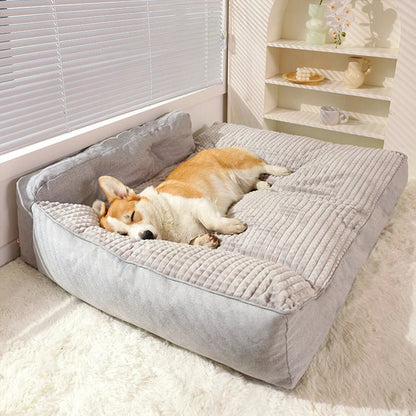 Large Dog Bed for Small Medium Dogs Soft Fleece Nest Big Dog Sofa Bed Winter Warm Cat House for Pet Sleeping Bed Pad Supplies - Annie Paw WearDog Bags/Beds/MatsAnnie Paw Wear