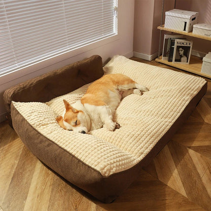 Large Dog Bed for Small Medium Dogs Soft Fleece Nest Big Dog Sofa Bed Winter Warm Cat House for Pet Sleeping Bed Pad Supplies - Annie Paw WearDog Bags/Beds/MatsAnnie Paw Wear