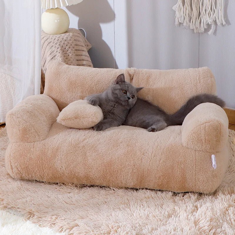 Luxury Cat Bed Super Soft Warm Sofa for Small Dogs Detachable Washable Non-slip Kitten Puppy Sleeping House Pet Supplies - Annie Paw WearDog Bags/Beds/MatsAnnie Paw Wear