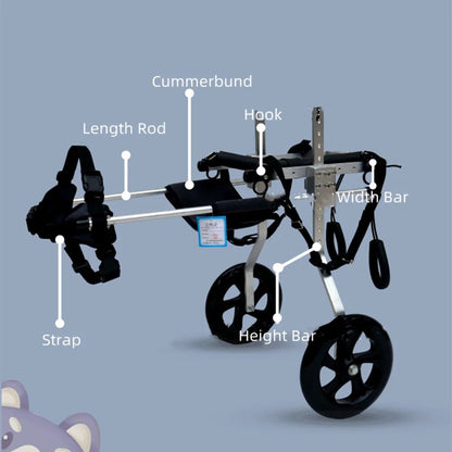 Medium Large Dogs Wheelchair : Hind Limb Lumbar Paralysis Rehabilitation Training Scooter Mobility Assistance - Annie Paw WearNursing & ReliefAnnie Paw Wear