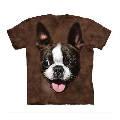 Men's T-shirt With Dog Graphic 3D Full Print Pet Dog Men Clothing Summer Short Sleeve Casual Oversized Tee Shirt Fashion Tops - Annie Paw WearHome Dog WearAnnie Paw Wear