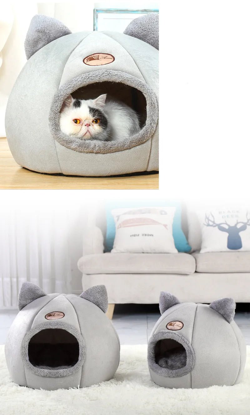 New Deep Sleep Comfort In Winter Cat Bed Iittle Mat Basket Small Dog House Products Pets Tent Cozy Cave Nest Indoor Cama Gato - Annie Paw WearDog Bags/Beds/MatsAnnie Paw Wear