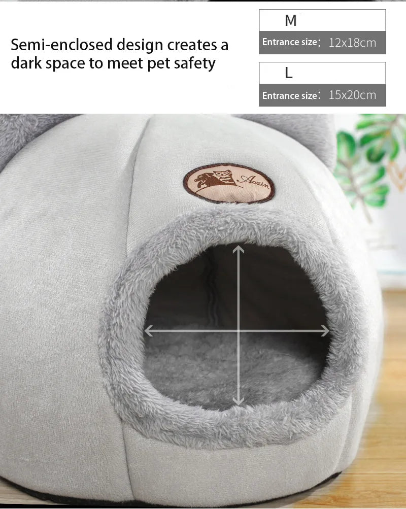 New Deep Sleep Comfort In Winter Cat Bed Iittle Mat Basket Small Dog House Products Pets Tent Cozy Cave Nest Indoor Cama Gato - Annie Paw WearDog Bags/Beds/MatsAnnie Paw Wear