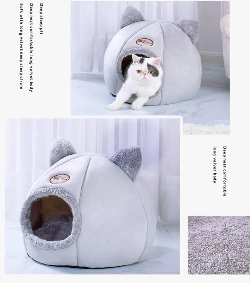 New Deep Sleep Comfort In Winter Cat Bed Iittle Mat Basket Small Dog House Products Pets Tent Cozy Cave Nest Indoor Cama Gato - Annie Paw WearDog Bags/Beds/MatsAnnie Paw Wear