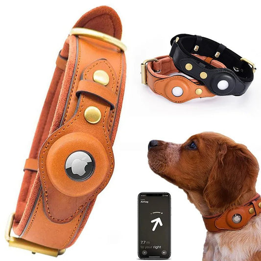New Removable Locating Pet Collar AirTag Collar Anti-Lost Dog Tracker Protective Case Dog Collar Outdoors Walking Pet Supplies - Annie Paw WearCollar & LeashAnniePaw Wear