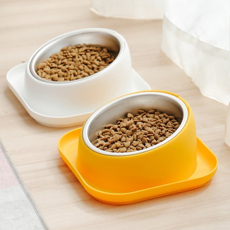 Non-Skid Cat Food Bowl Tilted Angle No-Spill Cat Food Bowl Dog Cat Food Bowl - Annie Paw WearHome Dog AccessoriesAnniePaw Wear