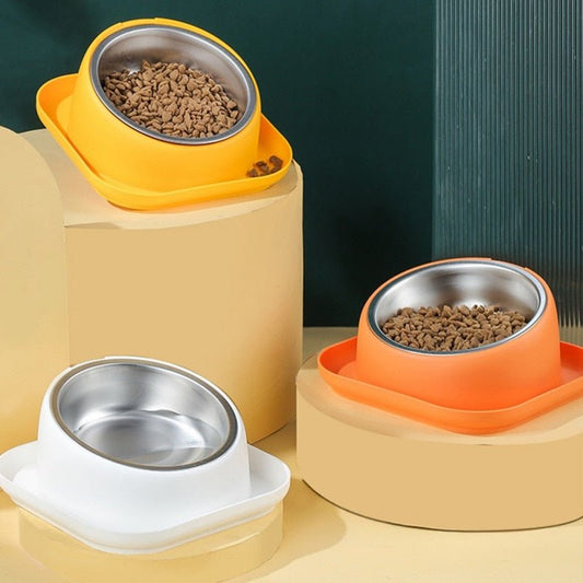 Non-Skid Cat Food Bowl Tilted Angle No-Spill Cat Food Bowl Dog Cat Food Bowl - Annie Paw WearHome Dog AccessoriesAnniePaw Wear