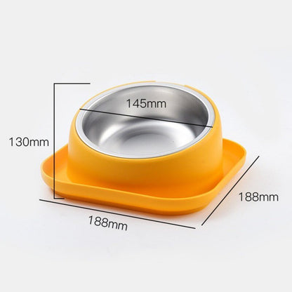 Non-Skid Cat Food Bowl Tilted Angle No-Spill Cat Food Bowl Dog Cat Food Bowl - Annie Paw WearHome Dog AccessoriesAnniePaw Wear