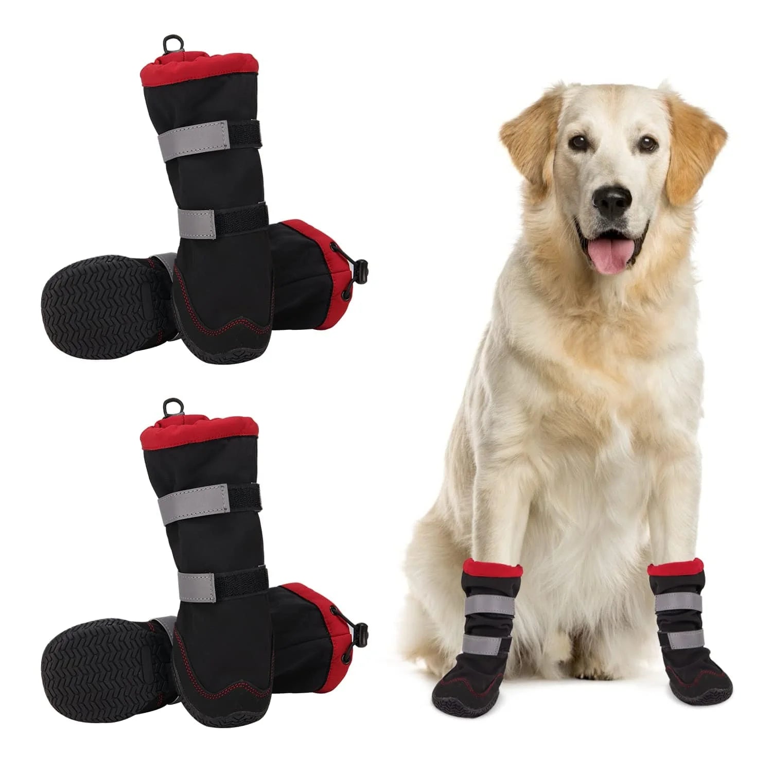 Nonslip Outdoor High Boots For Small Medium Large Dog Winter Dog Snow Boots Waterproof Reflective Paw Protector Pet Snow Booties - Annie Paw WearOutdoor AccessaryAnnie Paw Wear