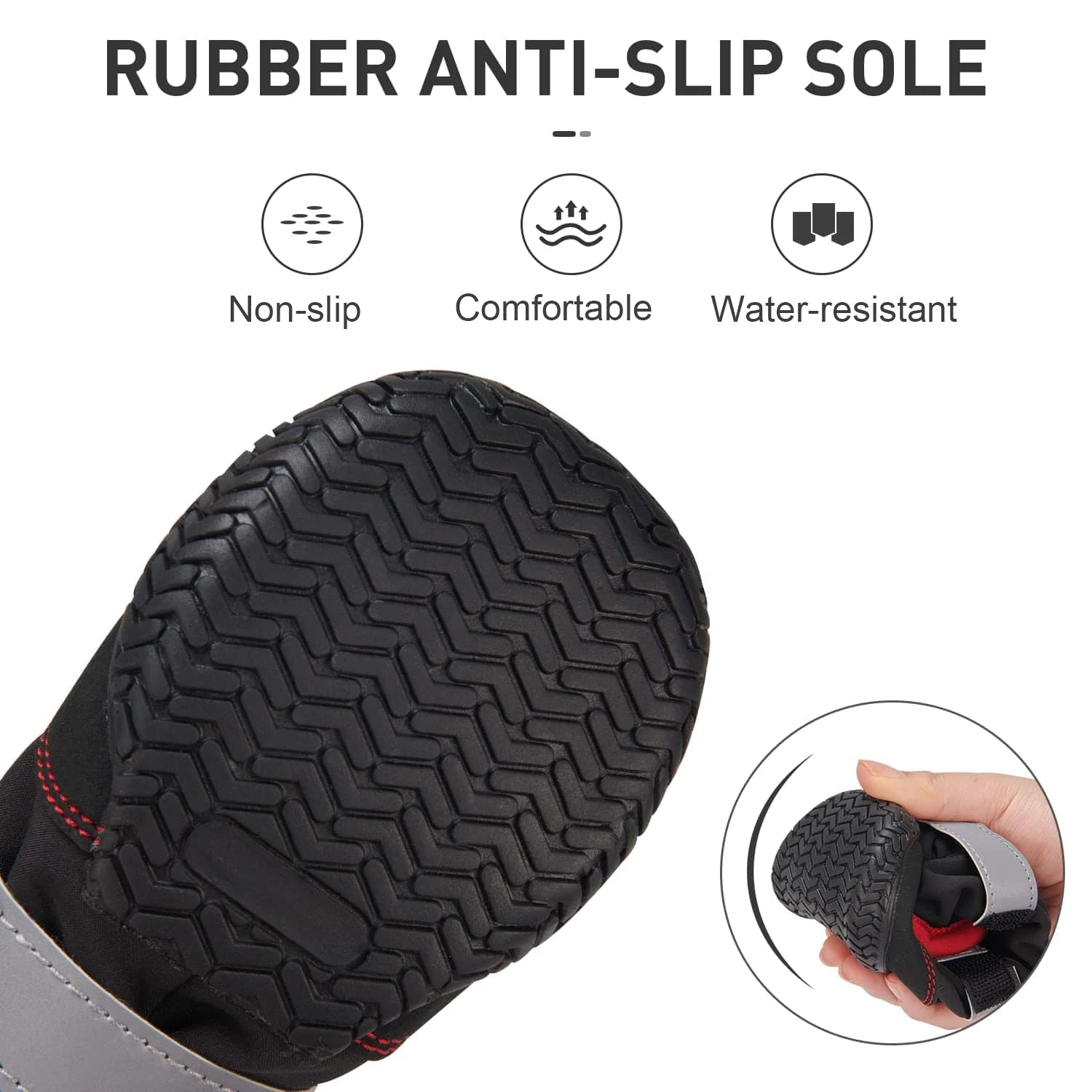 Nonslip Outdoor High Boots For Small Medium Large Dog Winter Dog Snow Boots Waterproof Reflective Paw Protector Pet Snow Booties - Annie Paw WearOutdoor AccessaryAnnie Paw Wear