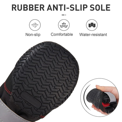 Nonslip Outdoor High Boots For Small Medium Large Dog Winter Dog Snow Boots Waterproof Reflective Paw Protector Pet Snow Booties - Annie Paw WearOutdoor AccessaryAnnie Paw Wear