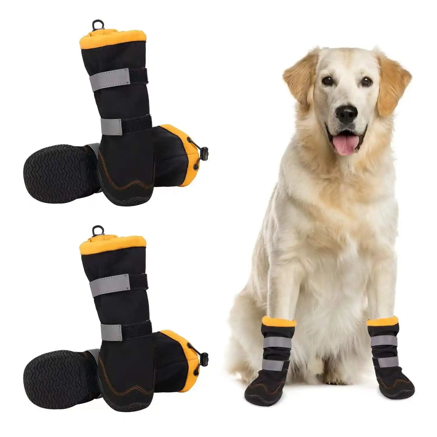 Nonslip Outdoor High Boots For Small Medium Large Dog Winter Dog Snow Boots Waterproof Reflective Paw Protector Pet Snow Booties - Annie Paw WearOutdoor AccessaryAnnie Paw Wear