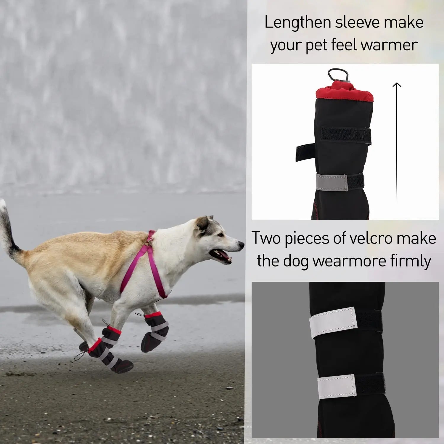 Nonslip Outdoor High Boots For Small Medium Large Dog Winter Dog Snow Boots Waterproof Reflective Paw Protector Pet Snow Booties - Annie Paw WearOutdoor AccessaryAnnie Paw Wear