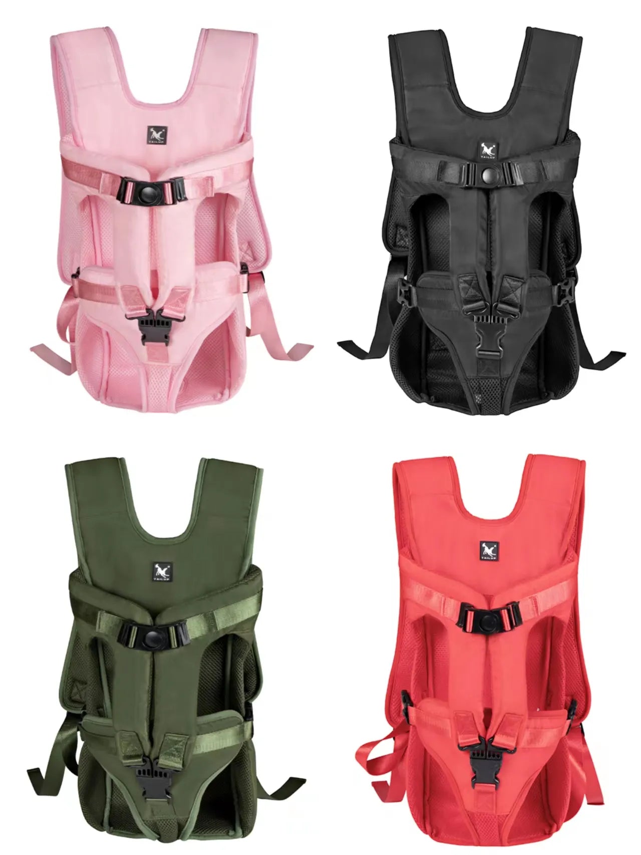Anniepaw Comfortable Pet Carrier Backpack for Small Cats Dogs Green / M Body length: 12.2
