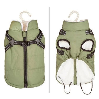 Anniepaw Polar Pup Panache Reflective Padded Harness Coat