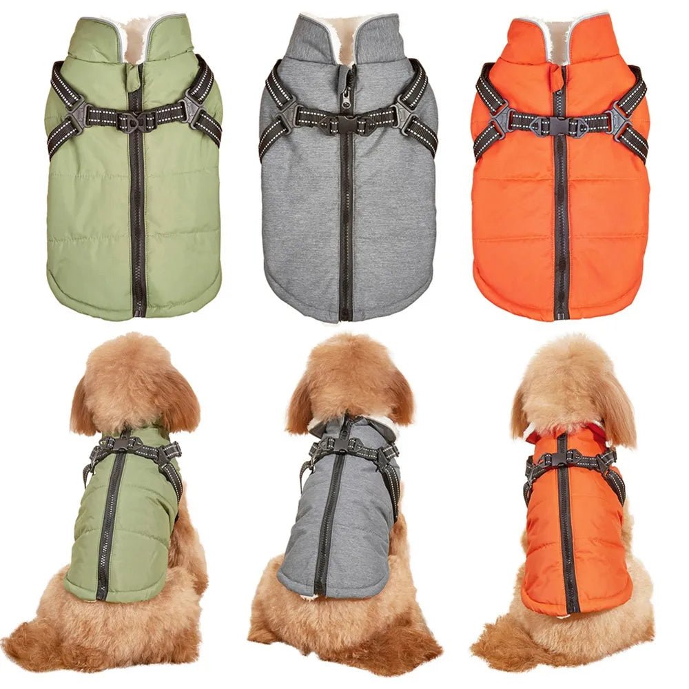 Anniepaw Polar Pup Panache Reflective Padded Harness Coat