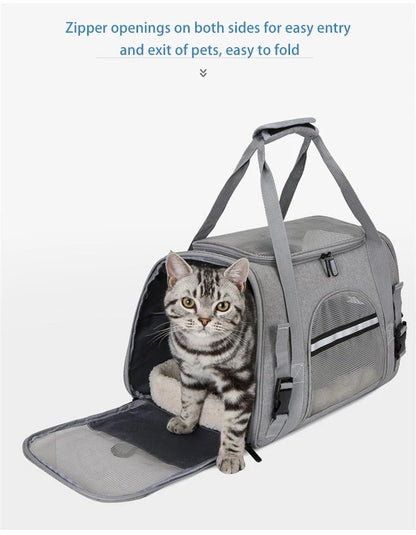 Anniepaw Portable Breathable Cat Dog Carrier Bag with High-Quality Zipper