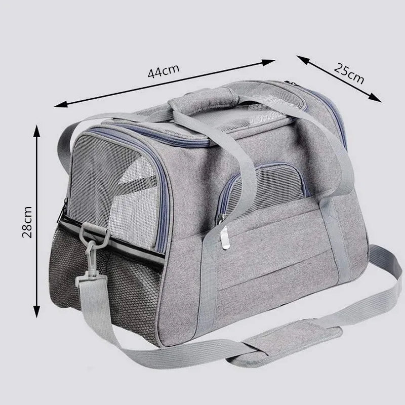 Anniepaw Portable Breathable Cat Dog Carrier Bag with High-Quality Zipper