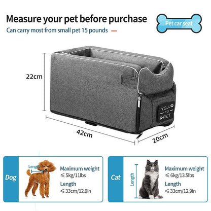 Anniepaw Portable Car Safety Dog Bed Central Control Protector