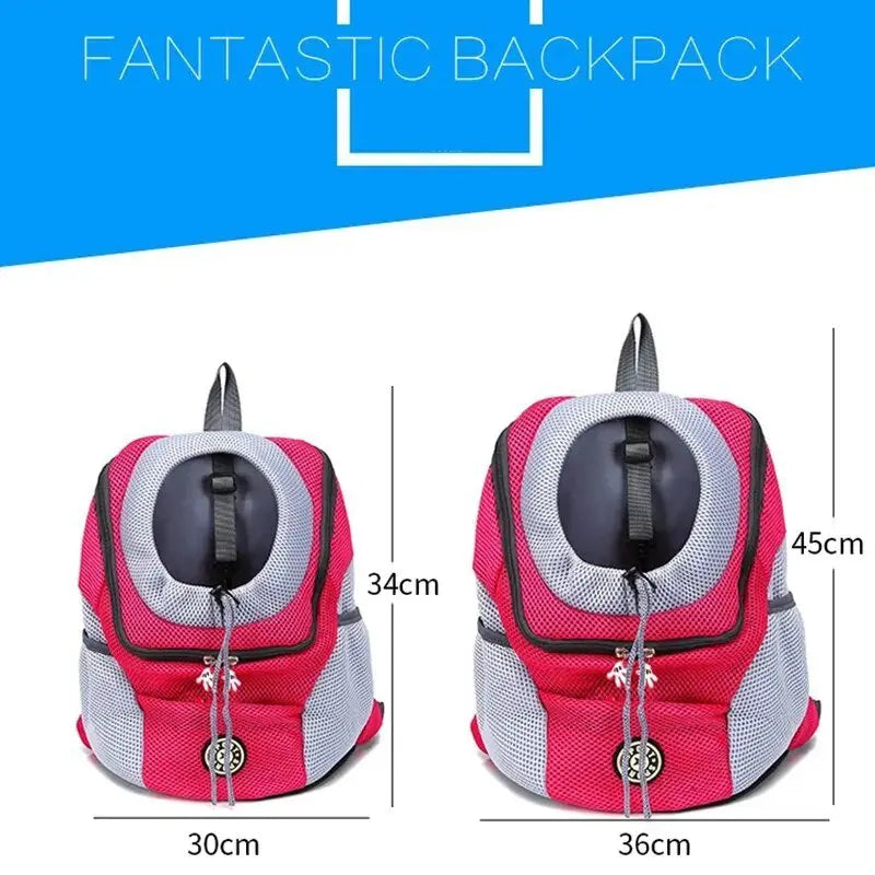 Anniepaw Breathable Portable Dog Backpack Double Shoulder Pet Carrier for Travel AnniePaw Wear