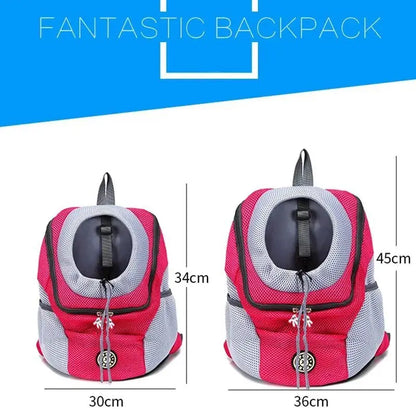 Anniepaw Breathable Portable Dog Backpack Double Shoulder Pet Carrier for Travel AnniePaw Wear