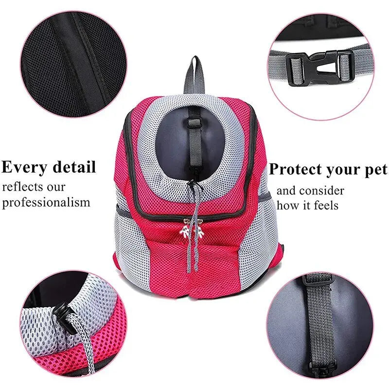 Anniepaw Breathable Portable Dog Backpack Double Shoulder Pet Carrier for Travel AnniePaw Wear