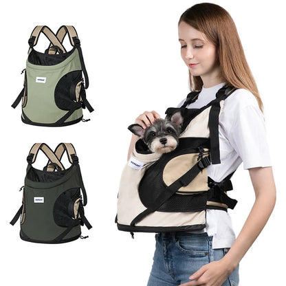 Puppy Kitten Travel Chest Sling Bag Pet Front Cat Dog Carrier Breathable Canvas Portable Backpack Cross Shoulder Strap AnniePaw Wear