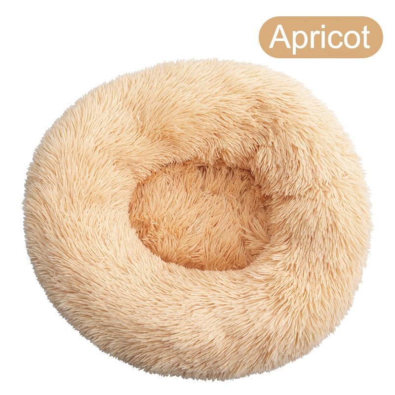 Anniepaw Round Plush Dog Bed Fluffy Sofa for Small to Large Dogs Cat Winter Warm Puppy Cushion