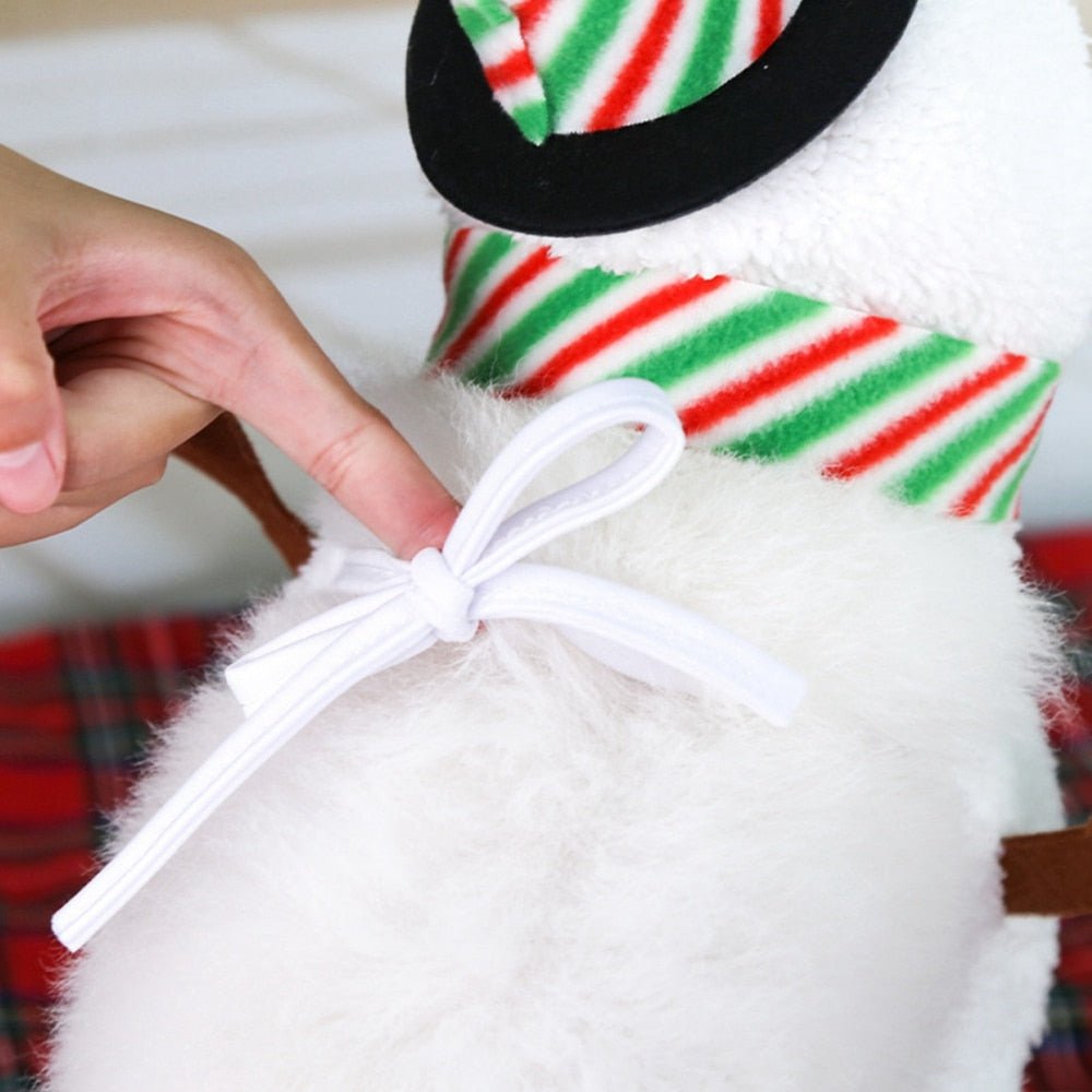 Snowman Christmas Pet Coat: Festive Dress for Small to Large Dogs - Annie Paw WearcostumesAnniePaw Wear