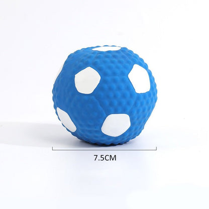 Squeaky Dog Chew Rubber Ball Toy for Small to Large Dogs Durable Interactive Training Accessory - Annie Paw WeartoyAnniePaw Wear