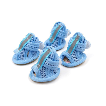 Summer Dog Shoes anti-hot Breathable Mesh Puppy Dog Shoes For Small Dogs Cats Cute Anti-Slip Pug Sandals - Annie Paw WearShoes &Boots &SocksAnniePaw Wear