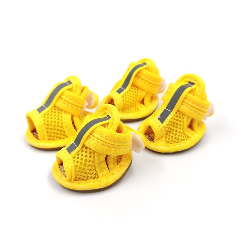 Summer Dog Shoes anti-hot Breathable Mesh Puppy Dog Shoes For Small Dogs Cats Cute Anti-Slip Pug Sandals - Annie Paw WearShoes &Boots &SocksAnniePaw Wear