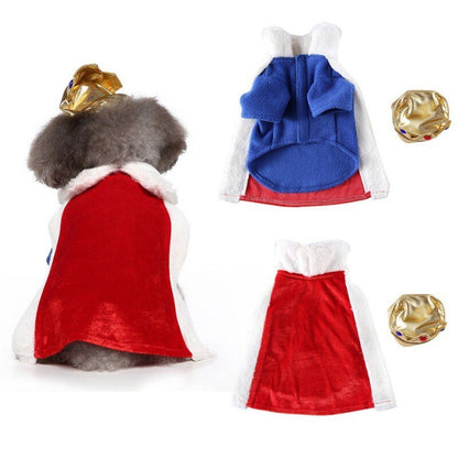 Teddy Halloween Cosplay King Costumes Pets Funny Outfits Set Dogs Halloween - Annie Paw WearcostumesAnniePaw Wear