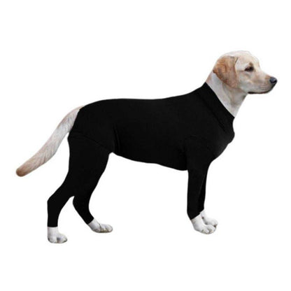 Tight Solid Dog Jumpsuit 4-Legs Pajamas Post-Surgery Nursing Bodysuit for Big Dogs - Annie Paw WearWinter OutwearAnniePaw Wear