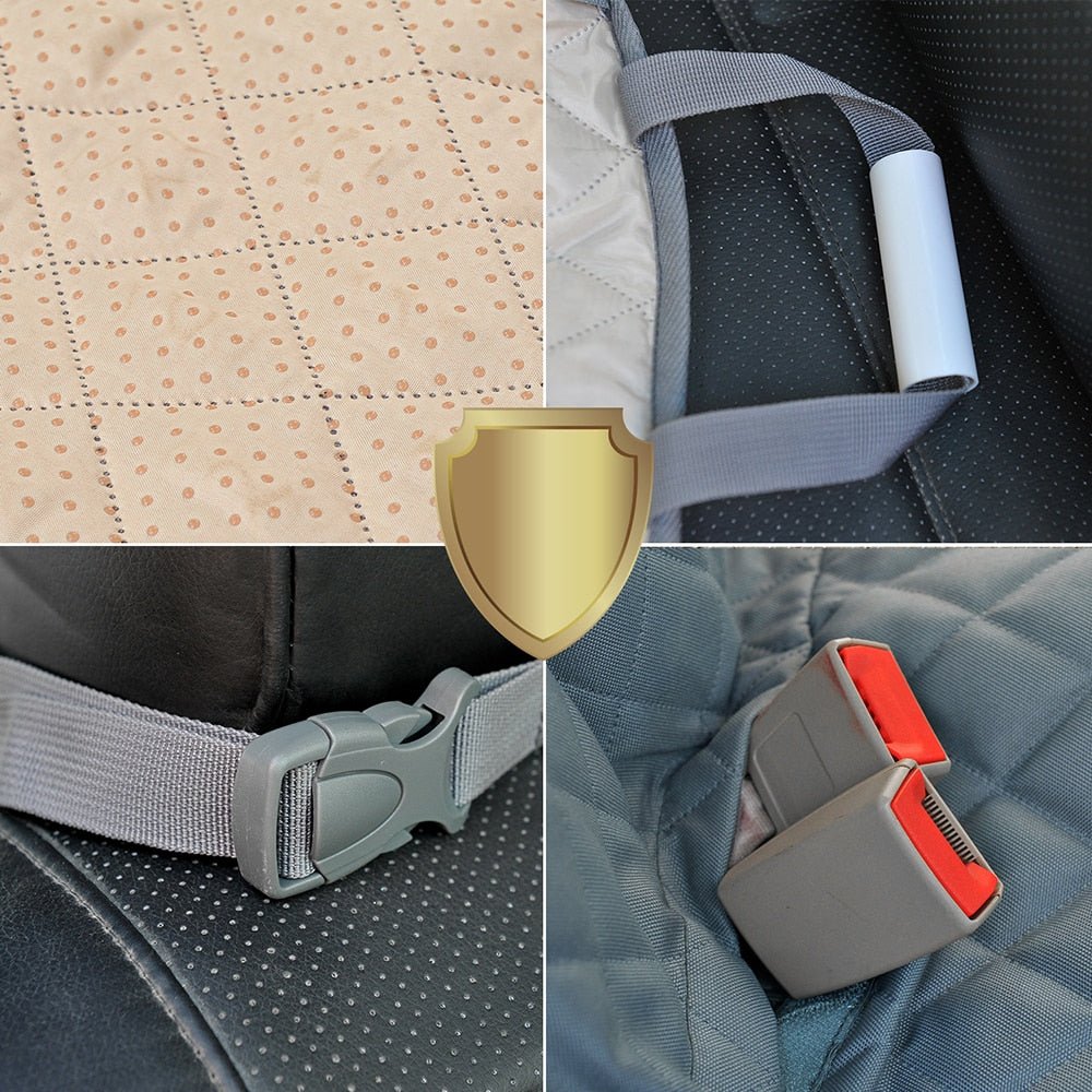 Waterproof Dog Car Seat Cover: Rear Seat Hammock & Safety Carrier Mat for Pet Travel - Annie Paw WearCar AccessaryAnniePaw Wear