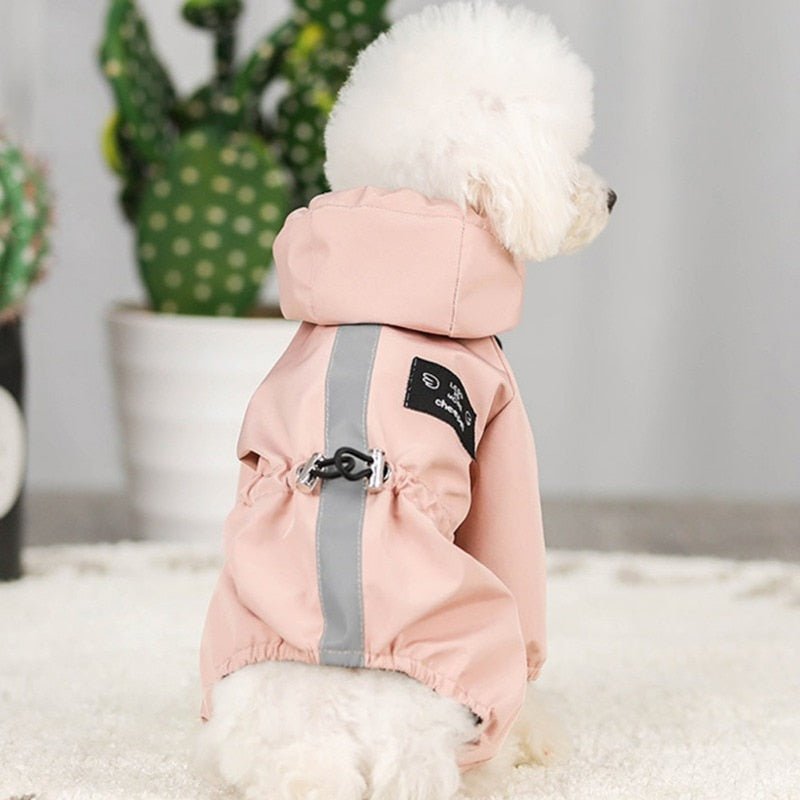 Waterproof Dog Raincoat: Reflective Hooded Jumpsuit Jacket for Pets - Annie Paw WearRaincoatAnniePaw Wear