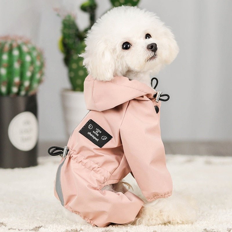 Waterproof Dog Raincoat: Reflective Hooded Jumpsuit Jacket for Pets - Annie Paw WearRaincoatAnniePaw Wear