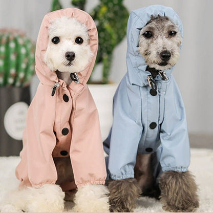 Waterproof Dog Raincoat: Reflective Hooded Jumpsuit Jacket for Pets - Annie Paw WearRaincoatAnniePaw Wear