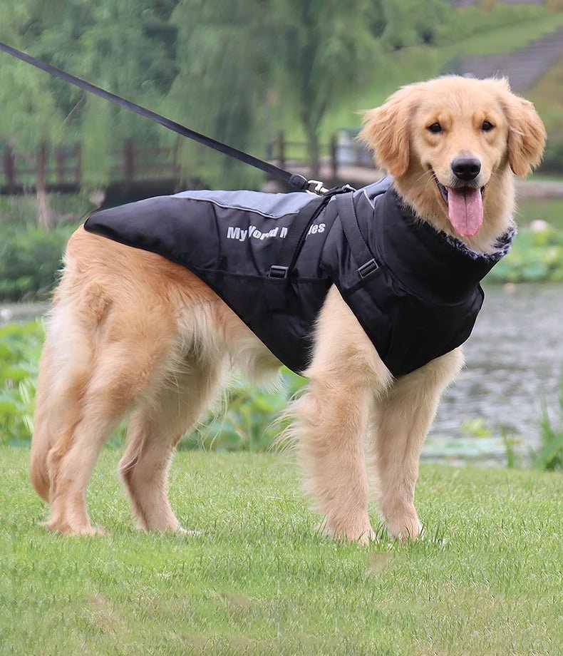 Waterproof Winter Dog Suit with Integrated Harness: Reflective, Windproof Coat for Large Dogs - Annie Paw WearWinter OutwearAnniePaw Wear