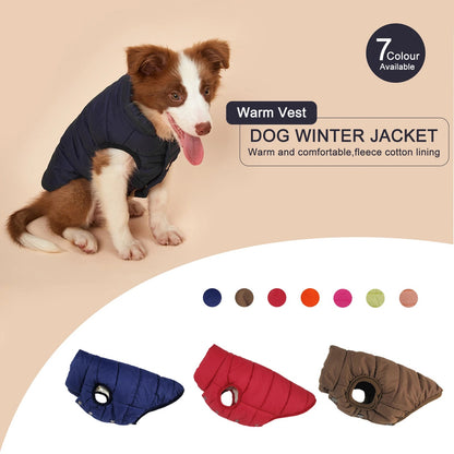 Winter Dog Clothes Outdoor Cold Proof Warm Dog Jacket with Fleece Cotton Lining Chihuahua French Bulldog Puppy Clothing Coat - Annie Paw WearWinter OutwearAnnie Paw Wear